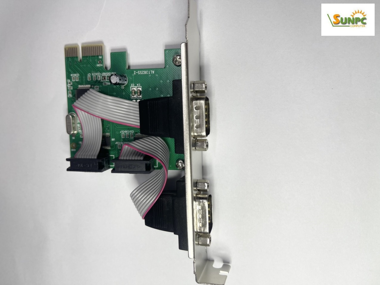 Card PCI-E sang 2 RS232 (COM, DB9) Chipset WCH382